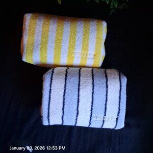 Truly Beauty Terry Cloth Makeup/Toiletries/Accessories Bags BOGO (2)—$80 Retail